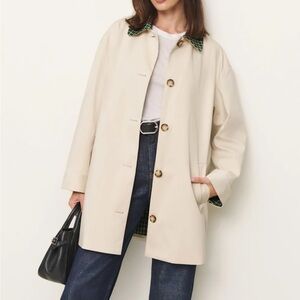 NEW NWT Reformation Irene Jacket Oyster